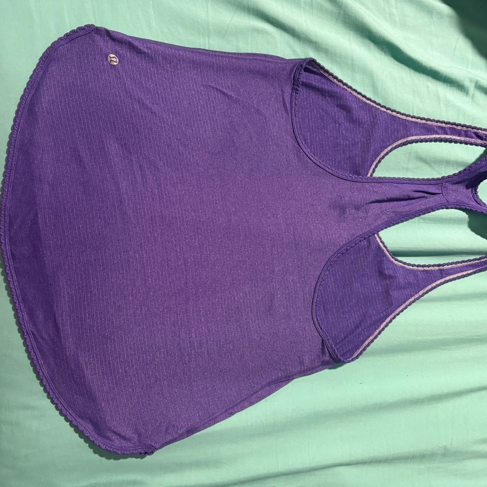 Lululemon Women's Purple Tank Top Sz 10 - Picture 2 of 3